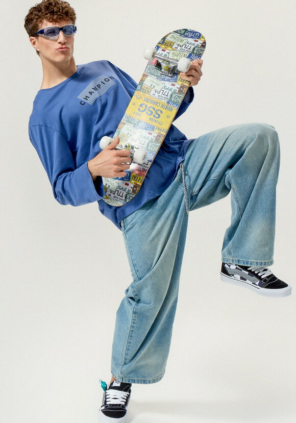 Лонгсливы с лаконичным принтом, 2 шт. шир.  580, рис. 29