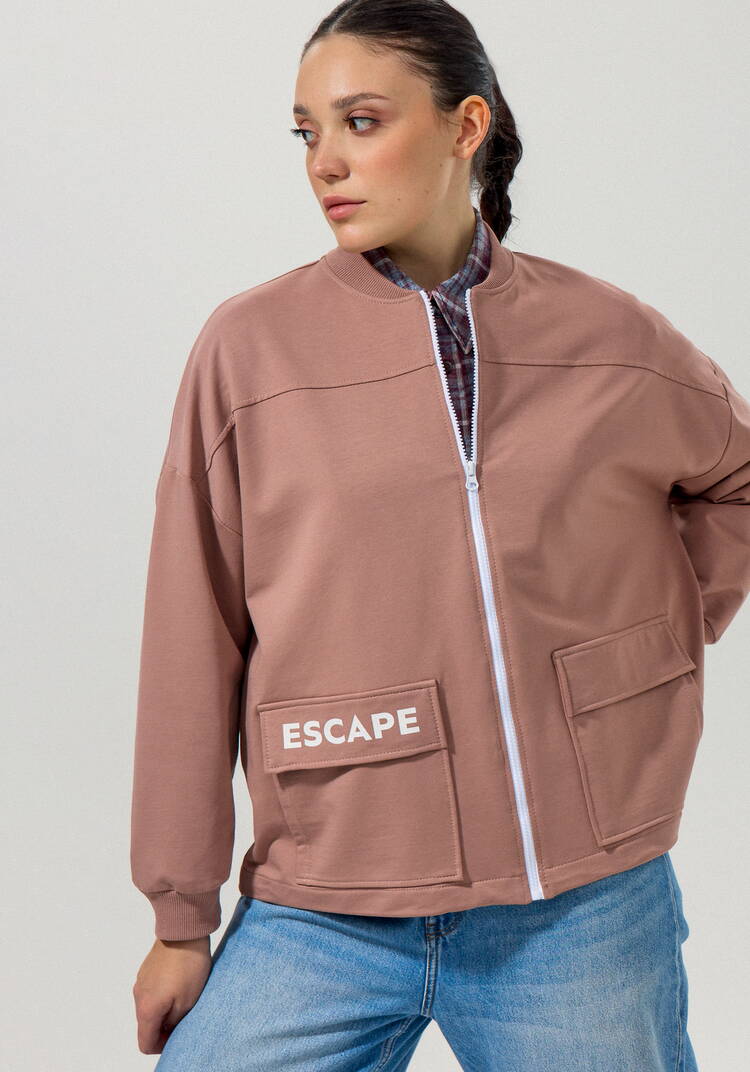 Бомбер с кулиской по низу шир.  750, рис. 7