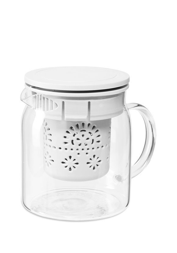 DOSH HOME Чайник с ситечком GRUS, серый шир.  580, рис. 1