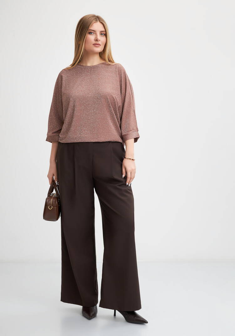 Джемпер с люрексом и стразами Серсея шир.  750, рис. 8