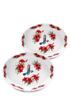 Набор фарфоровых блюд для запекания, 2шт