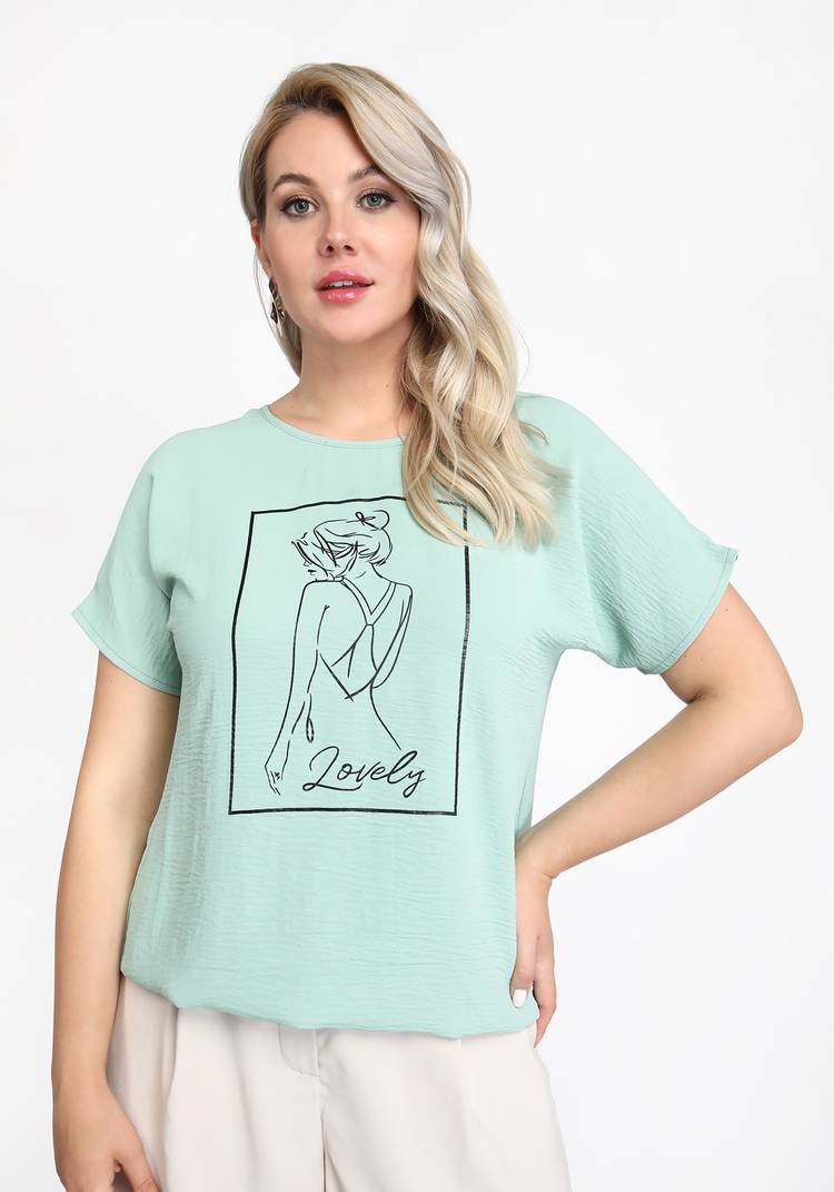 Блуза Романтическая поездка шир.  750, рис. 5