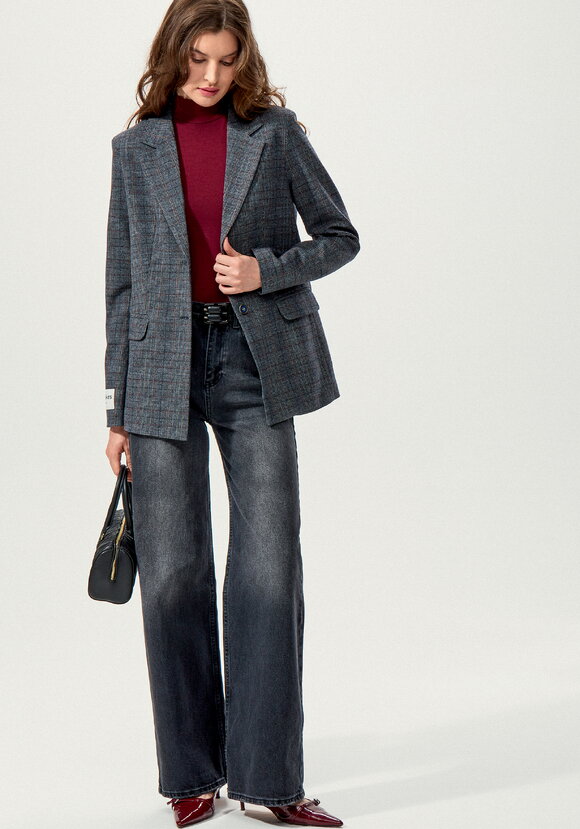 Джинсы широкие прямого кроя шир.  580, рис. 20