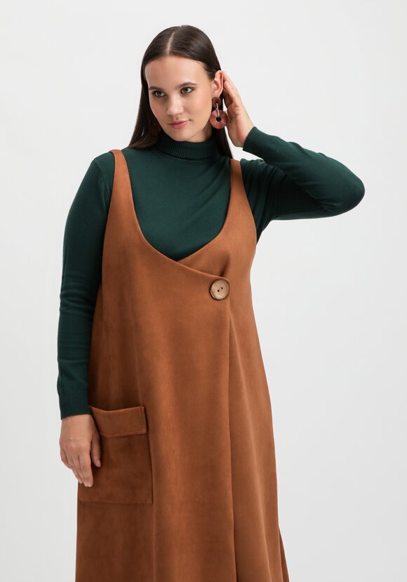 Сарафан оверсайз с накладным карманом шир.  580, рис. 2