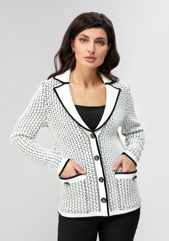 Пиджак с воротником и накладными карманами шир.  580, рис. 7