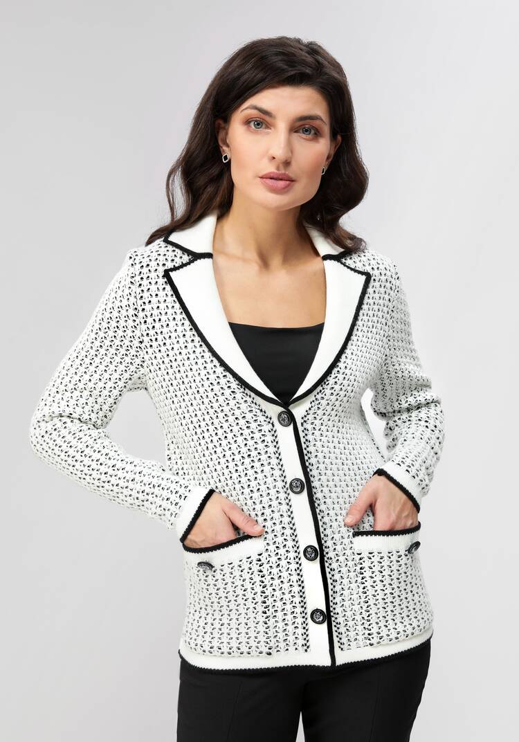 Пиджак с воротником и накладными карманами шир.  750, рис. 7