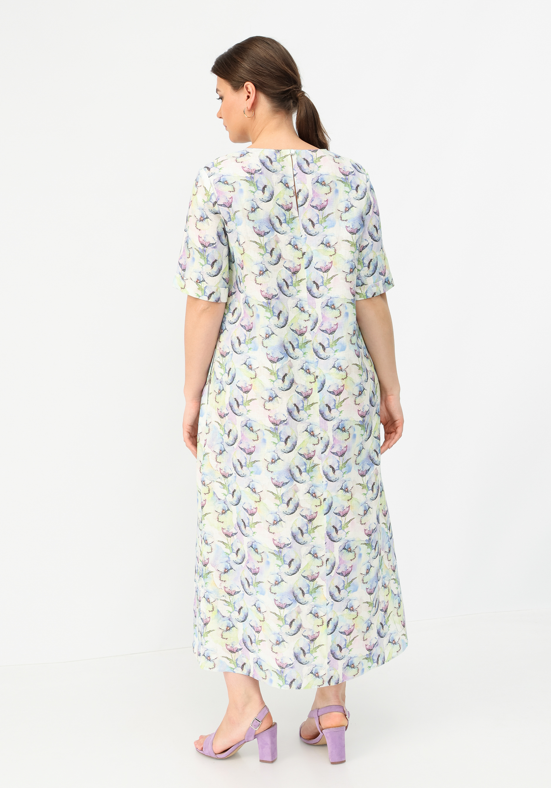 Платье с отложным рукавом "Изабелла" BfC, размер 50, цвет фиолетовый - фото 4