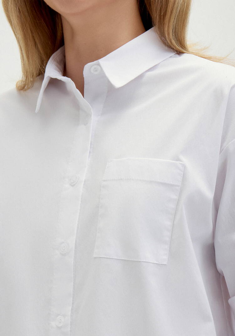 Рубашка оверсайз со спущенным плечом шир.  750, рис. 6