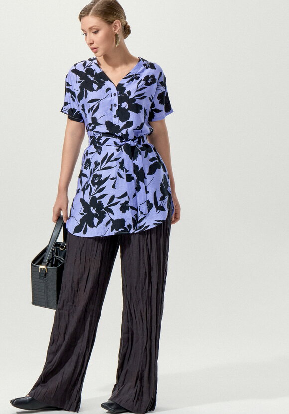 Туника на пуговицах с принтом шир.  580, рис. 25