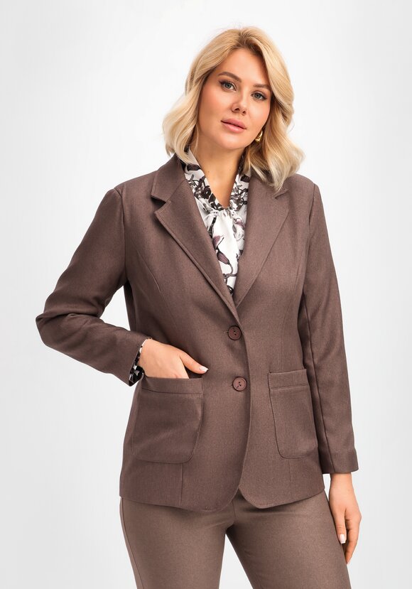 Пиджак с контрастным подкладом шир.  580, рис. 1