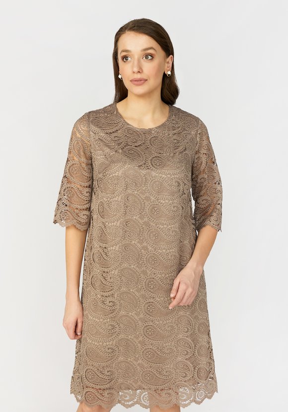 Платье миди кружевное шир.  580, рис. 1