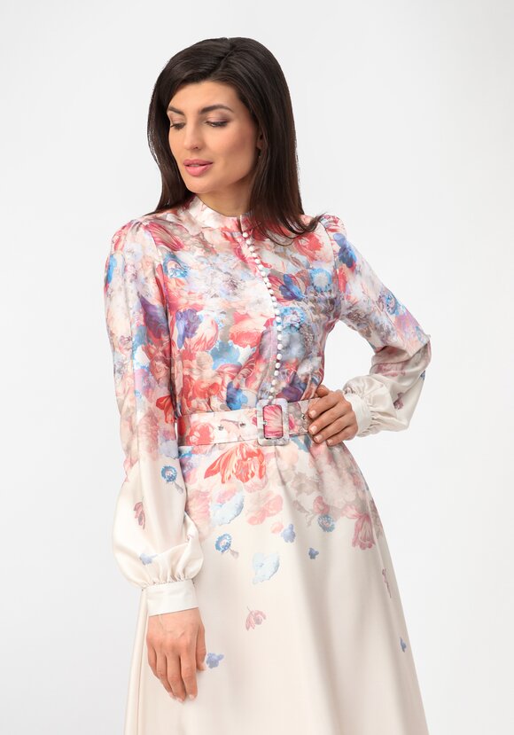 Платье с градиентным цветным рисунком шир.  580, рис. 9