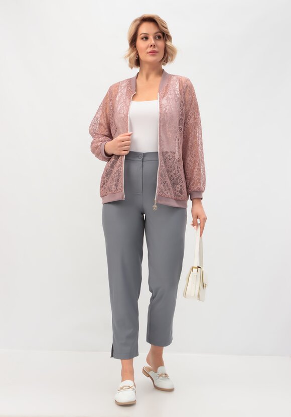 Брюки прямого силуэта 7/8 шир.  580, рис. 14