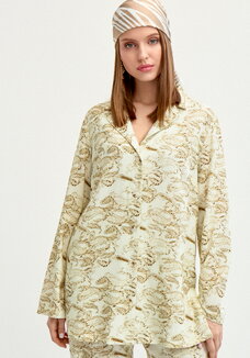 Рубашка с длинным рукавом изо льна