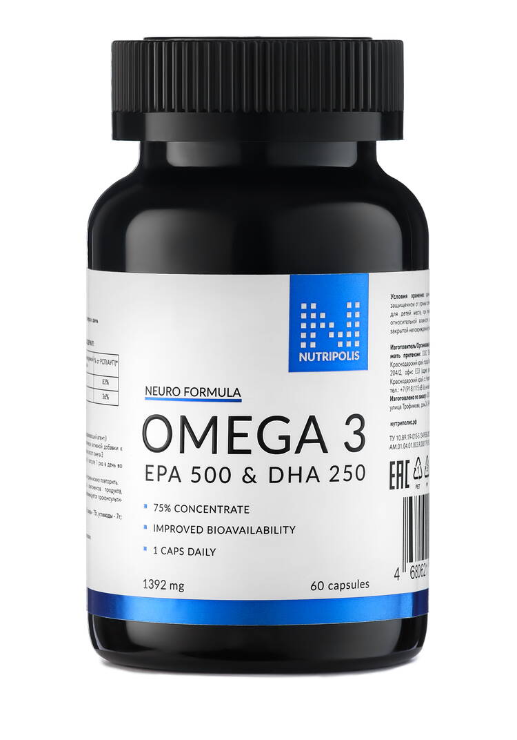 Концентрат  Омега-3 шир.  750, рис. 1