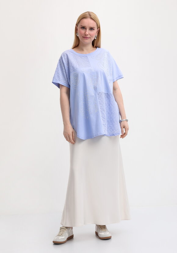 Футболка с рисунком из страз шир.  580, рис. 7