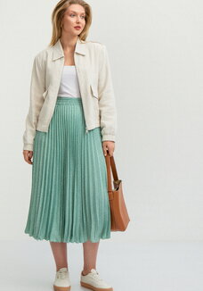 Юбка-гофре на эластичной ленте в поясе