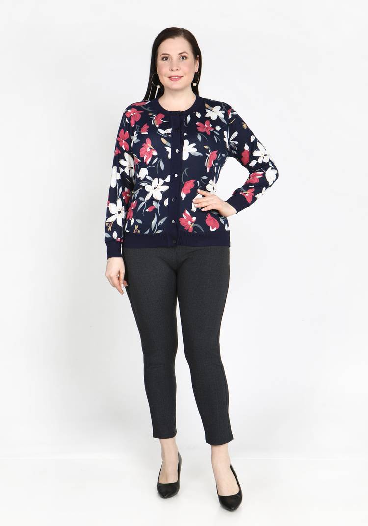 Кардиган Невероятное цветение шир.  750, рис. 7