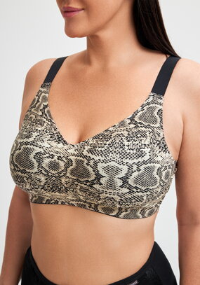Топ-бра с анималистичным принтом