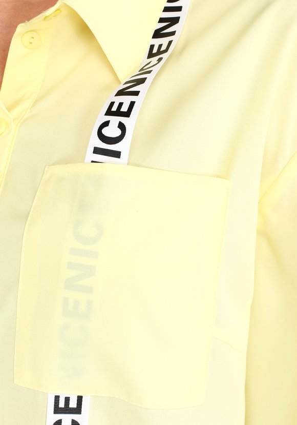 Блуза из вискозы с декоративной отделкой шир.  580, рис. 8