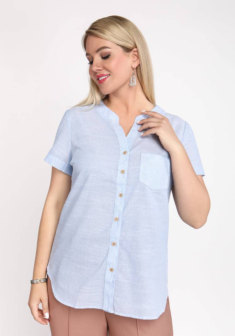 Блуза-рубашка Модный комплимент шир.  750, рис. 5