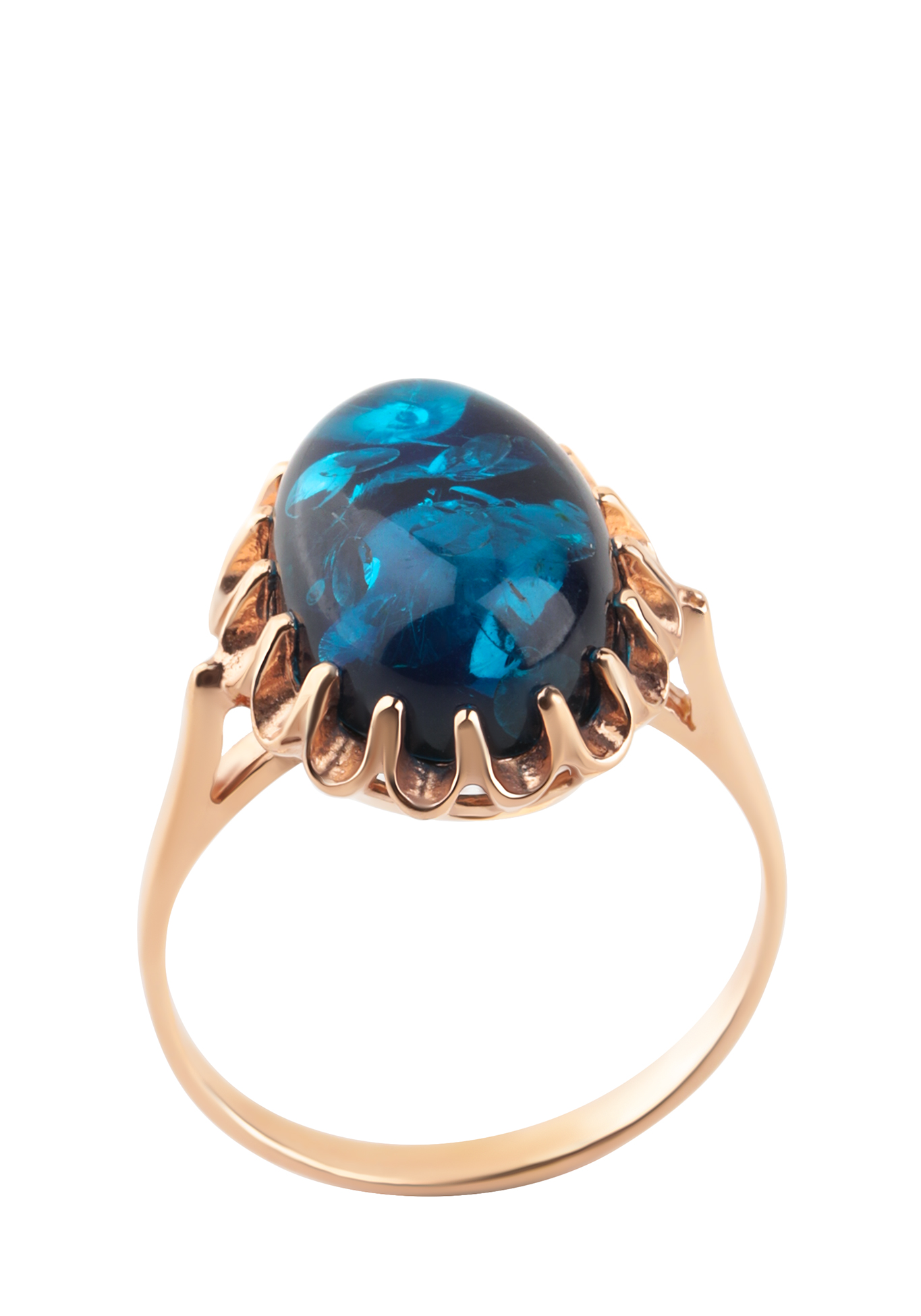 

Серебряное кольцо «Стефания», Синий