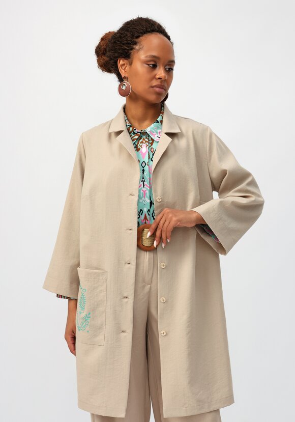 Кардиган с принтом на пуговицах шир.  580, рис. 16