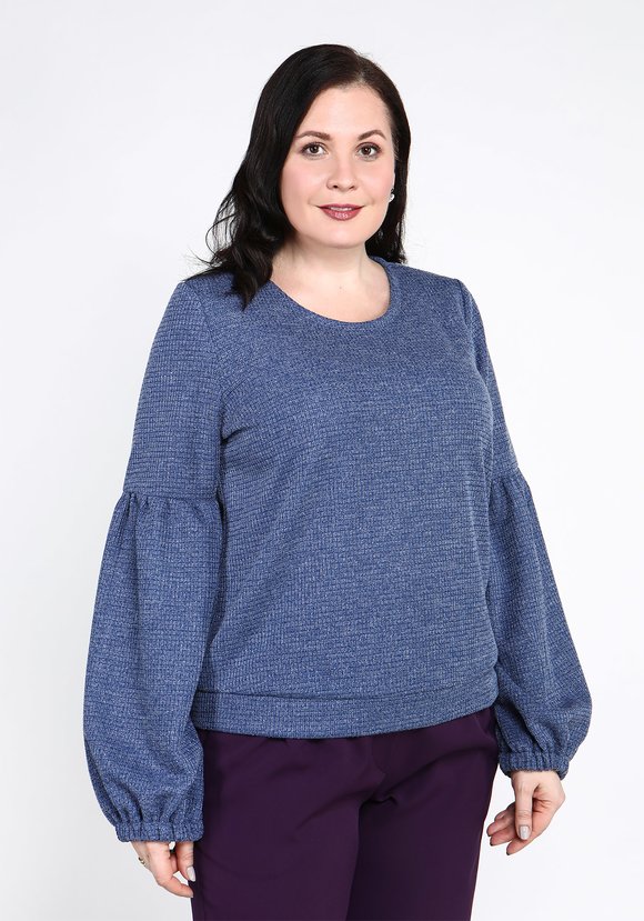 Джемпер с рукавами-фонариками шир.  580, рис. 9