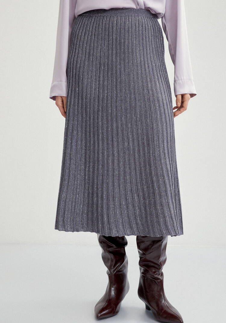 Юбка миди с метанитью шир.  750, рис. 50