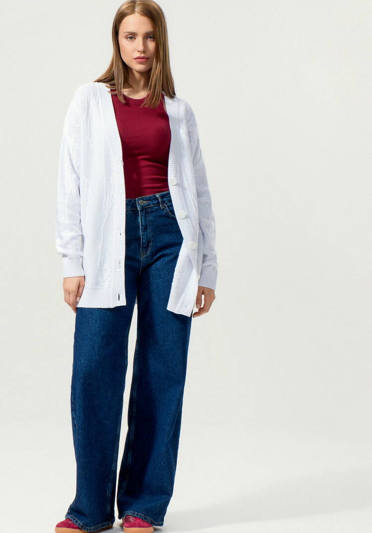 Кардиган удлиненный с абстрактным рисунком шир.  750, рис. 7