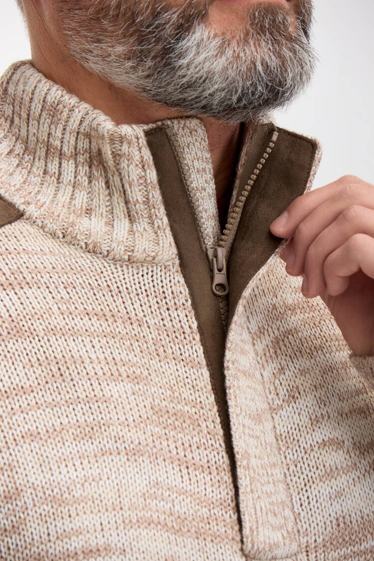 Свитер с воротником на молнии Тимур шир.  750, рис. 5