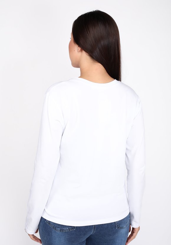 Футболка с длинным рукавом и принтом шир.  580, рис. 3