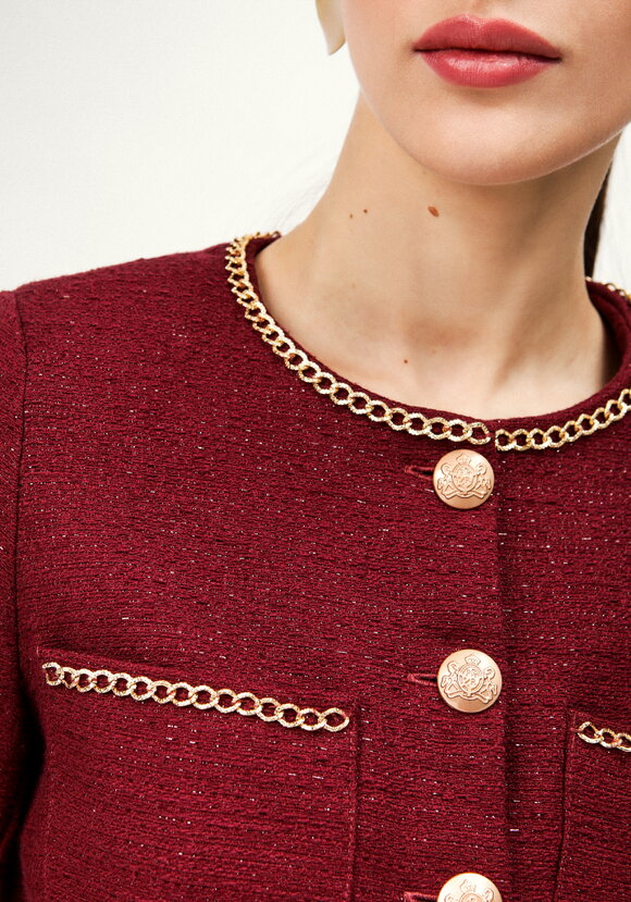 Пиджак из твида с декором шир.  580, рис. 5