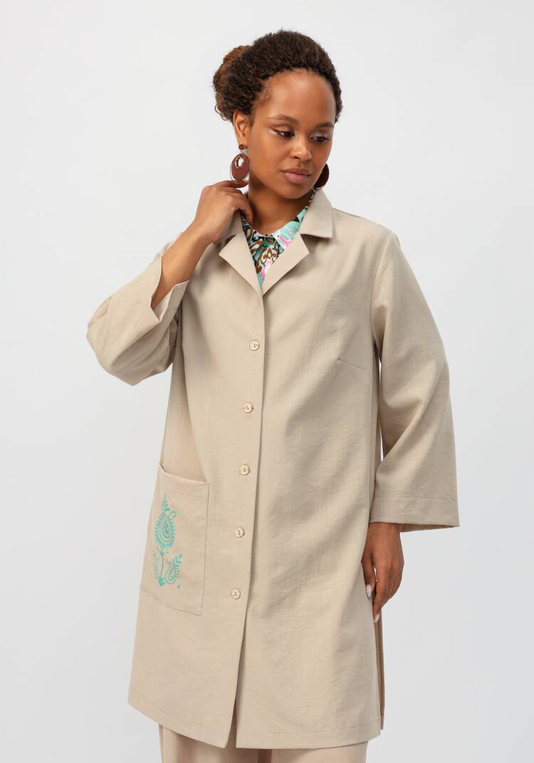 Кардиган с принтом на пуговицах шир.  750, рис. 9