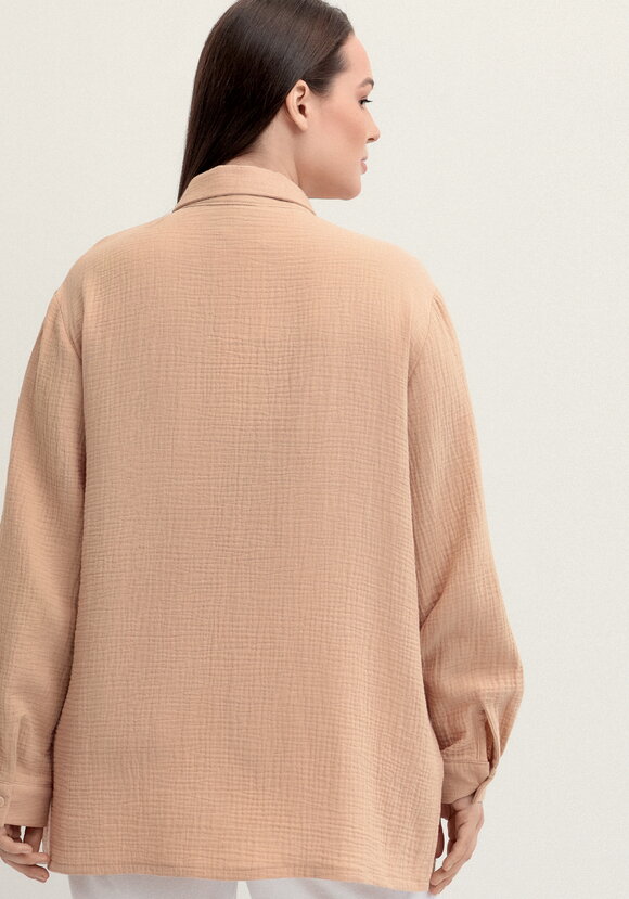 Рубашка муслиновая свободного кроя шир.  580, рис. 11