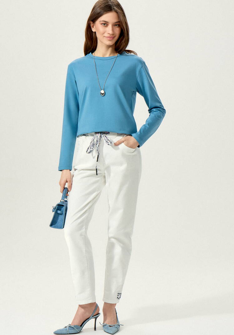 Лонгслив с круглым воротом из хлопка шир.  750, рис. 18