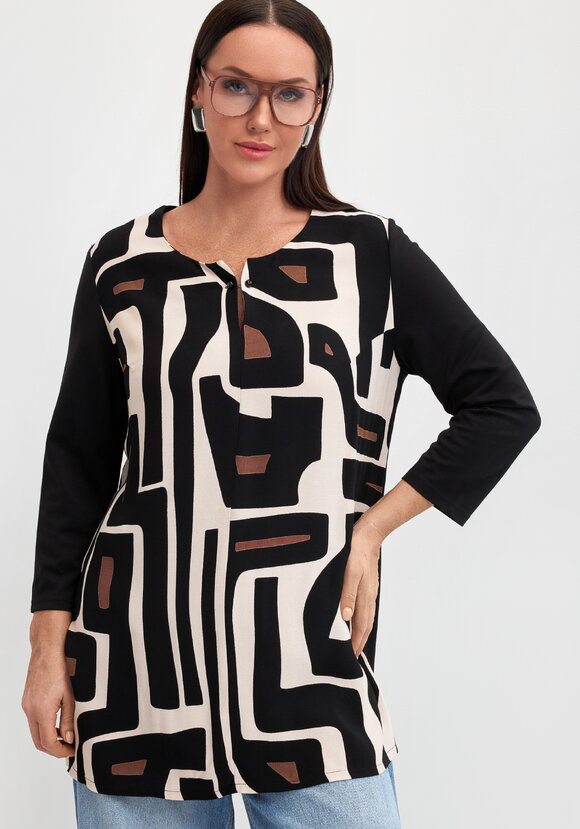 Блуза с крафическим принтом Лола шир.  580, рис. 1