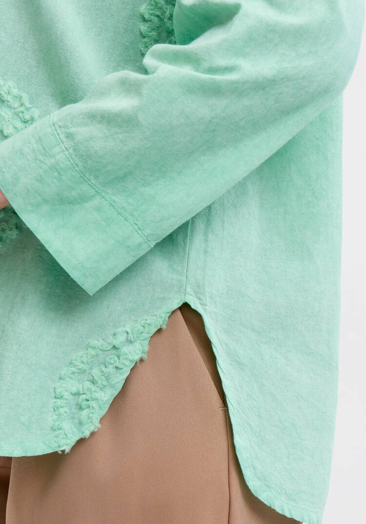 Блуза с фактурным рисунком из хлопка шир.  750, рис. 12