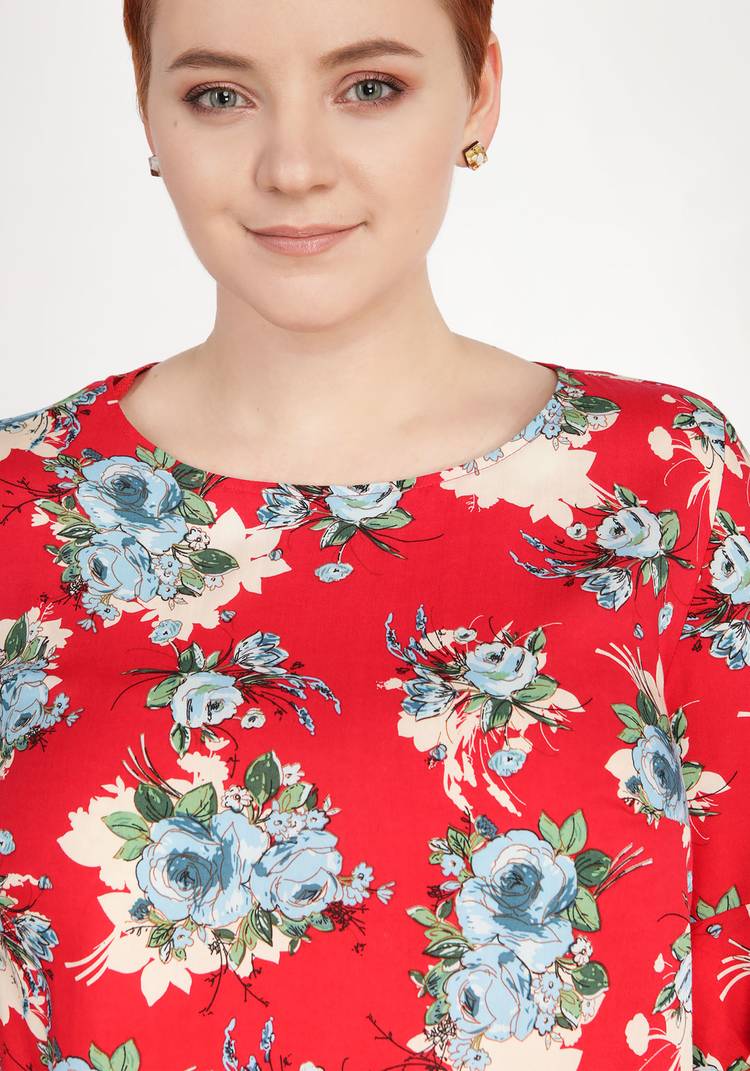 Блуза Яркие тропики шир.  750, рис. 9