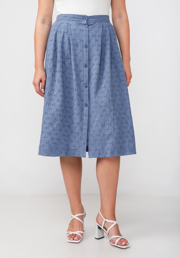 Юбка из шитья с разрезом шир.  580, рис. 10