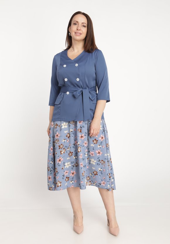 Костюм двойка: жакет и юбка шир.  580, рис. 1