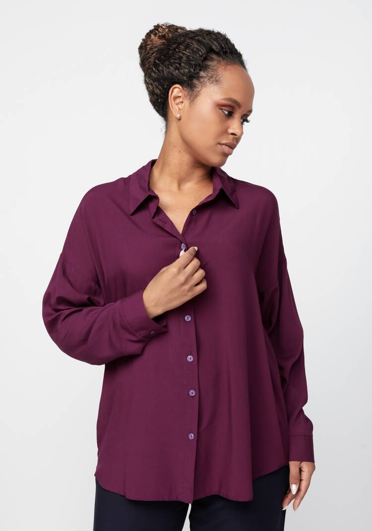 Рубашка свободного кроя с длинным рукавом шир.  750, рис. 17