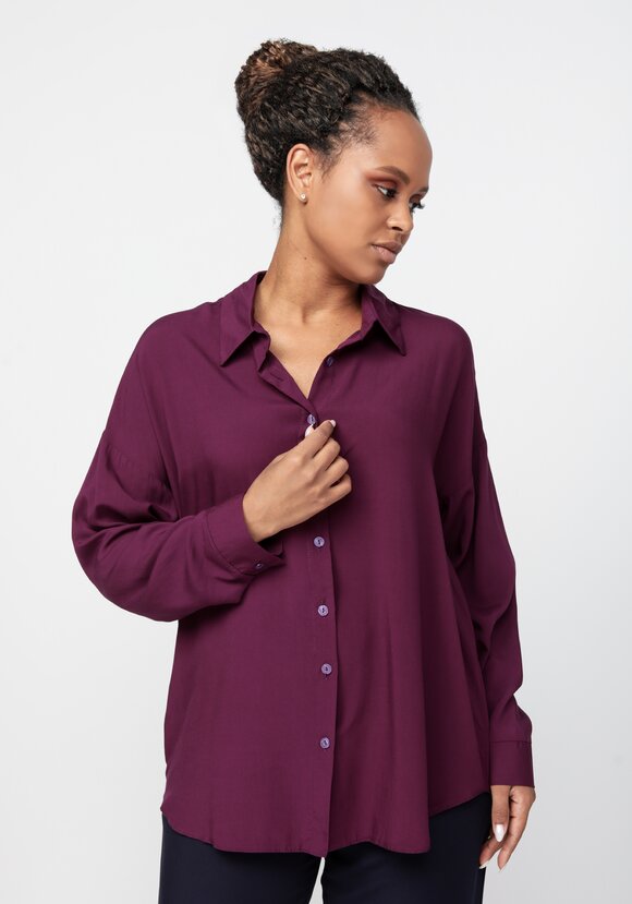 Рубашка свободного кроя с длинным рукавом шир.  580, рис. 17