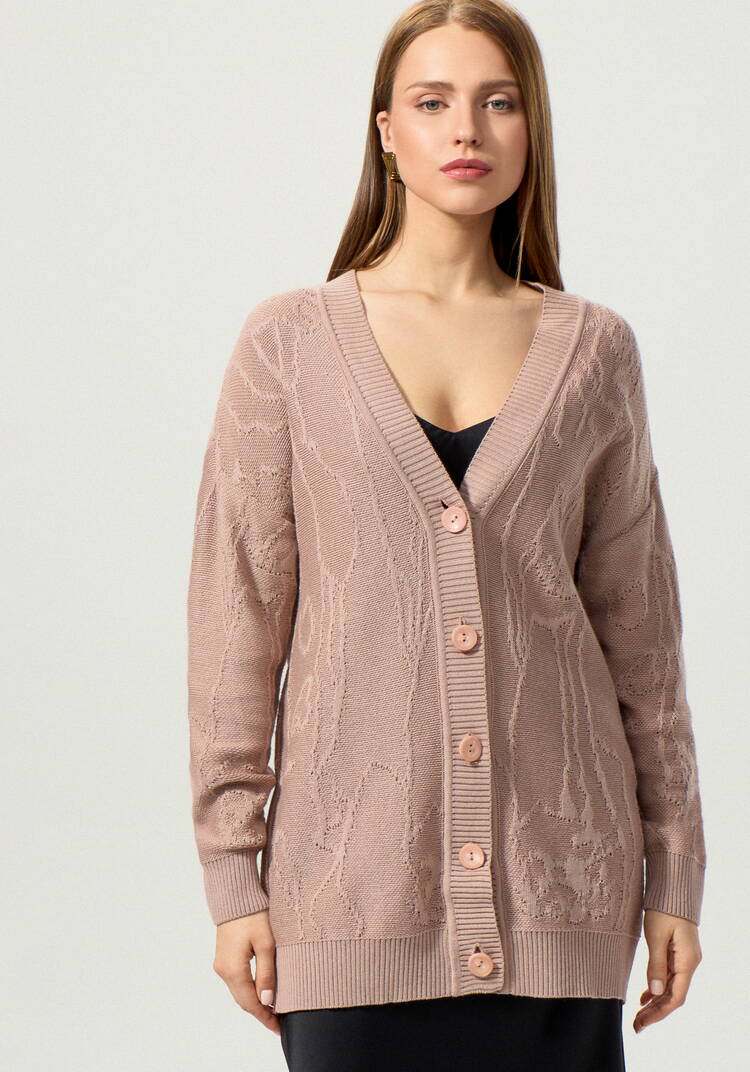 Кардиган удлиненный с абстрактным рисунком шир.  750, рис. 12