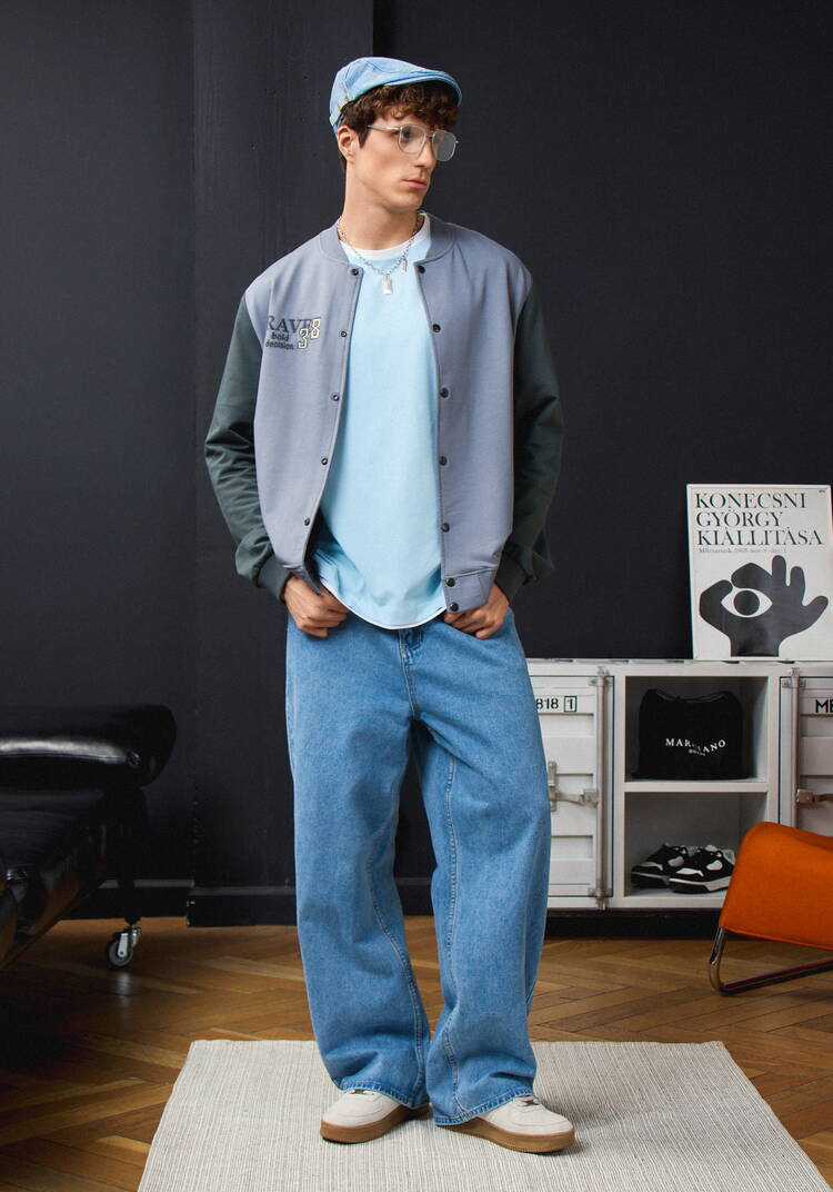 Бомбер с застежкой на кнопки шир.  750, рис. 15