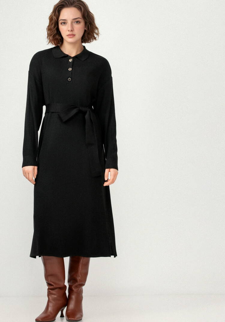 Платье поло с поясом шир.  750, рис. 16