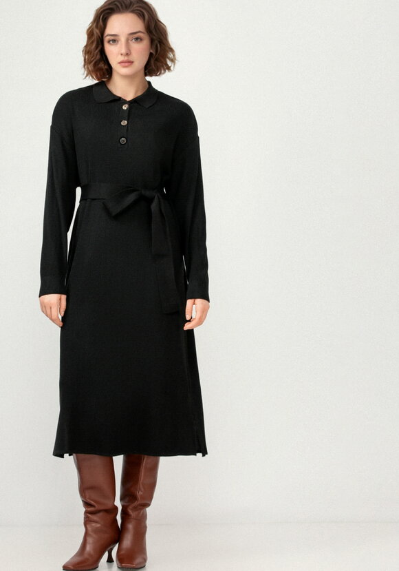 Платье поло с поясом шир.  580, рис. 16