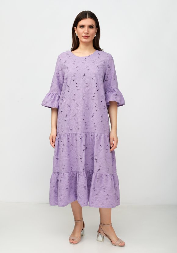 Платье из шитья свободного кроя шир.  580, рис. 6