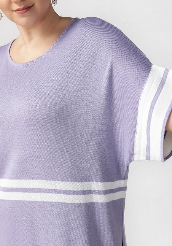 Туника с эффектными полосами шир.  580, рис. 9