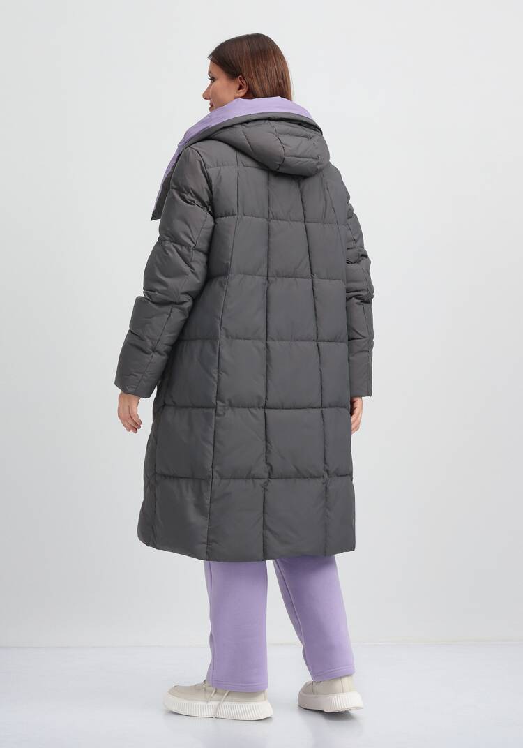 Пуховик с асимметричной молнией шир.  750, рис. 3